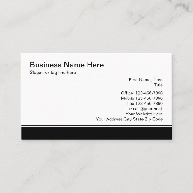 Professional Business Card Template (Front)