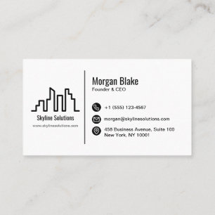 Professional Business Card with Minimalist Design