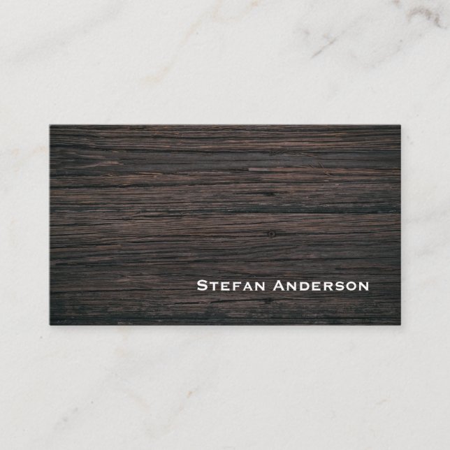 Professional business card wooden texture (Front)