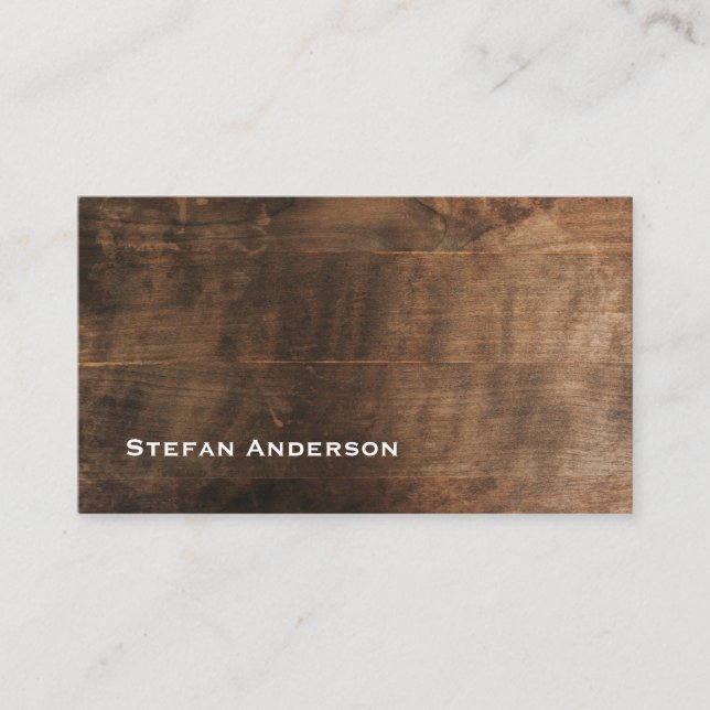 Professional business card wooden texture (Front)
