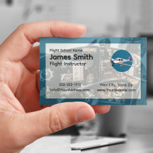 Professional Business Cards for Flight Instructors