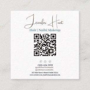 professional business cards with QR code