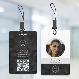 Professional Business Company Corporate logo ID Badge