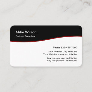 Professional Business Consultant Business Card