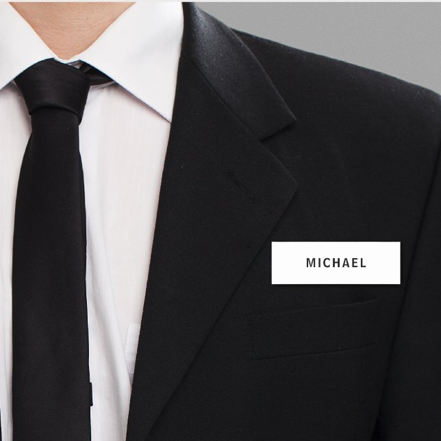 Professional Business Employee Custom Name Tag (Creator Uploaded)