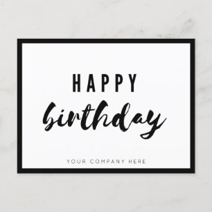 Professional Business Employee Happy Birthday Postcard
