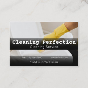 Professional Business Home Cleaning Service Card