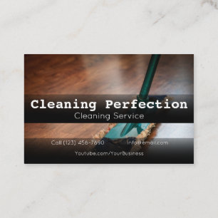 Professional Business Home Cleaning Service Card
