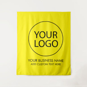 Professional Business Logo and Text Company Yellow Tapestry