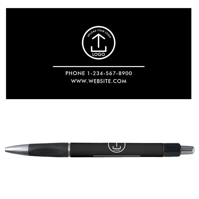 Professional Business Logo Contact Details Black (Professional Business Logo Contact Details Black Pen)