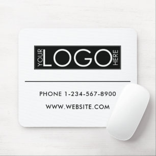 Professional Business Logo Contact Details Simple Mouse Pad