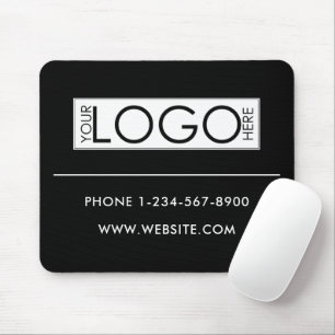 Professional Business Logo Contact Details Simple Mouse Pad
