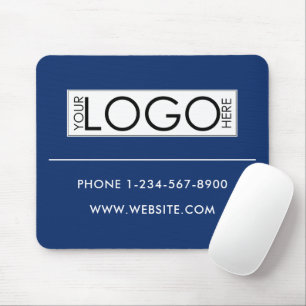 Professional Business Logo Contact Details Simple Mouse Pad