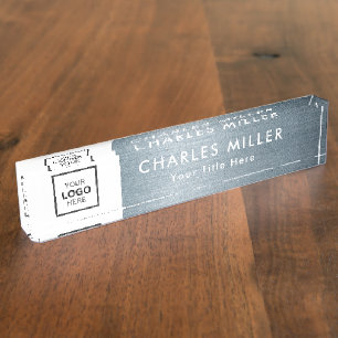 Professional business logo Desk Nameplate