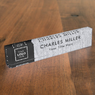 Professional business logo Desk Nameplate