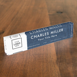 Professional business logo Desk Nameplate