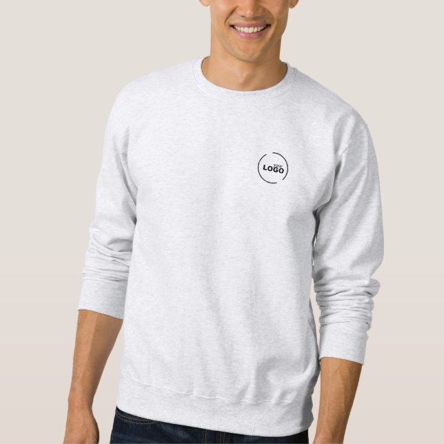 Professional Business Logo Employee Grey Sweatshirt (Front)