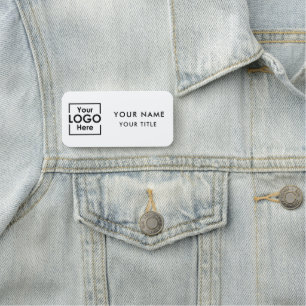 Professional Business Logo Employee Staff Name Tag