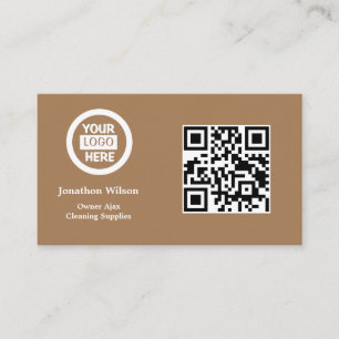 Professional Business Logo, info and QR code Card