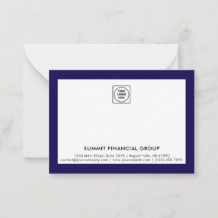 Professional Business Logo Note Card