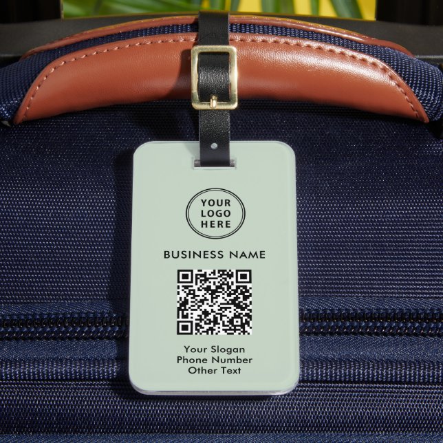 Professional Business Logo QR Code Luggage Tag (Front Insitu 2)