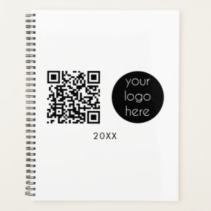 Professional Business Logo QR Code & Text 2025 Planner