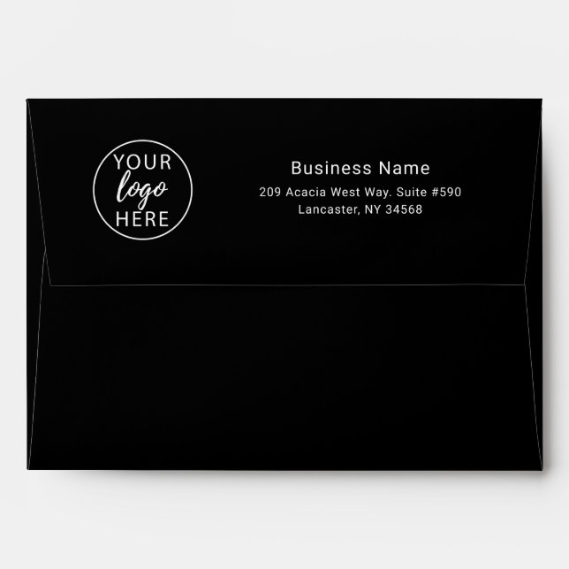 Professional Business Logo Returns Envelope (Back (Top Flap))
