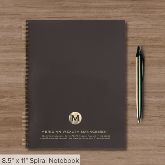 Professional Business Monogram Notebook (Creator Uploaded)