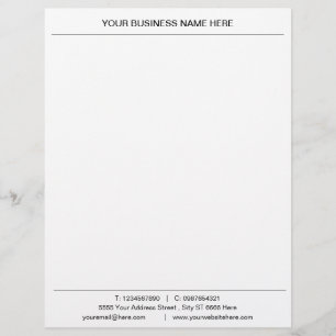 Professional Business Name Logo Address Letterhead