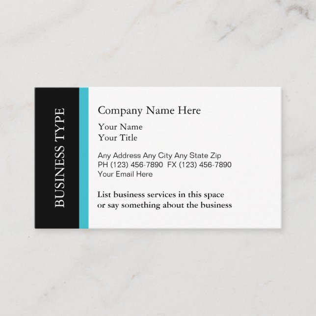 Professional Business Services Business Card (Front)
