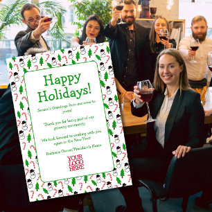 Professional Business Vendor Holiday Card