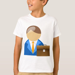 Professional Businessman Icon with Briefcase T-Shirt