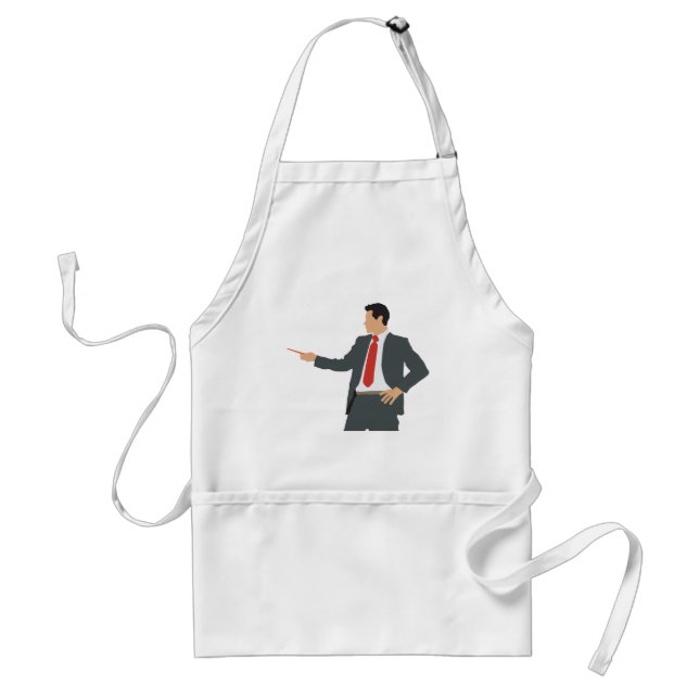 Professional Businessman in Suit with Pointer Standard Apron (Front)