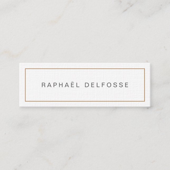 Professional calling card - Minimalist (Front)