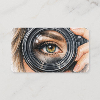 Professional Camera Lens Viewfinder Photography Business Card