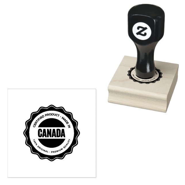 Professional Canada Seafarer Ink Seal Durable Grip Rubber Stamp (Stamped)