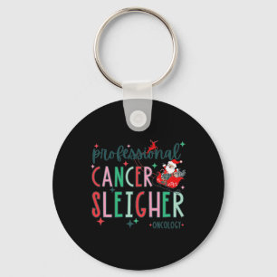 Professional Cancer Sleigher Oncology Nurse Christ Key Ring