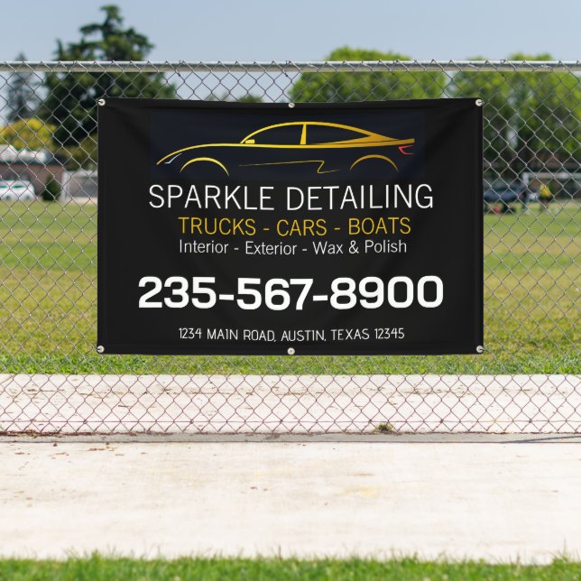 Professional Car Detailing Banner (Insitu)