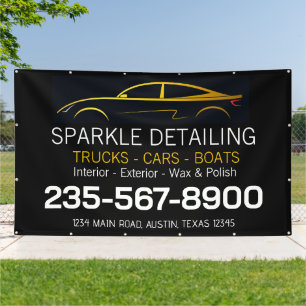 Professional Car Detailing Business Logo Banner