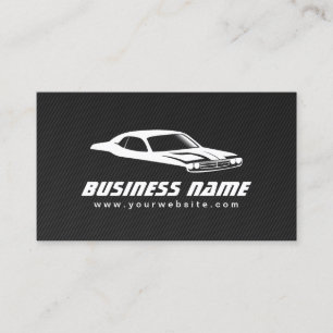 Professional Car Outline Auto Repair Business Card