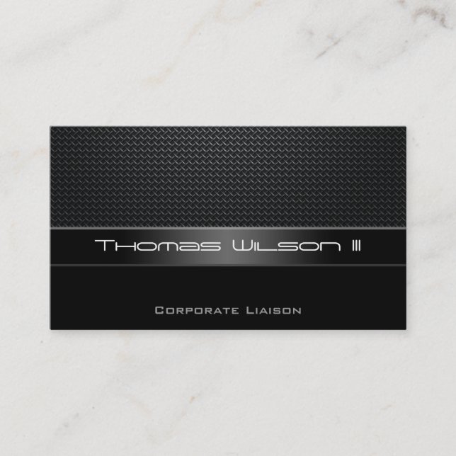 Professional Carbon Fibre Car Business Cards (Front)
