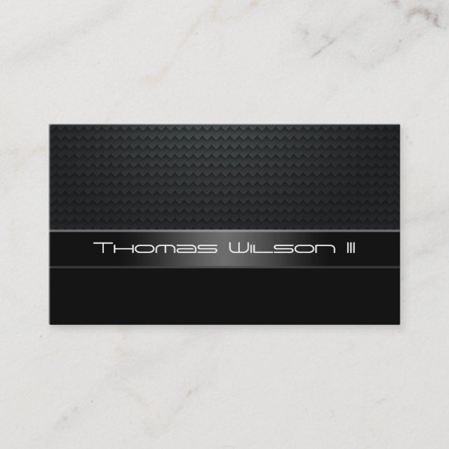 Professional Carbon Fibre Car Business Cards (Front)