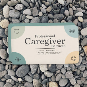Professional Caregiver Services Business Card