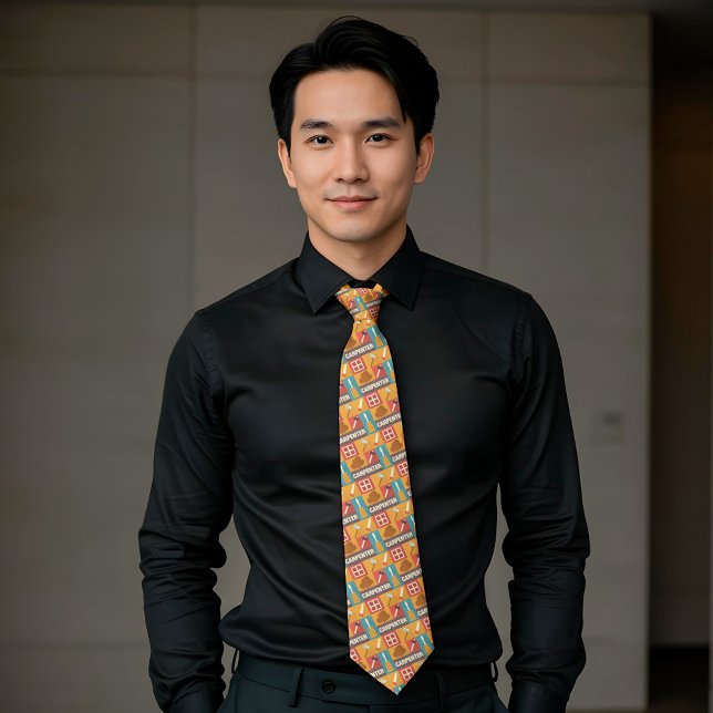Professional Carpenter Iconic Designed Tie (Creator Uploaded)