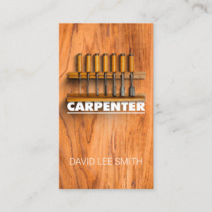 Professional Carpenter tools Business Card