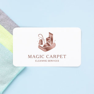 Professional Carpet Cleaning, Floor Cleaning, Rug Business Card