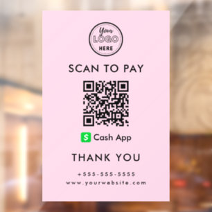 Professional Cash App QR Code Scan to Pay Logo