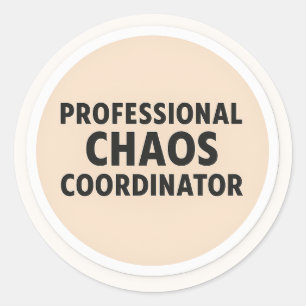 Professional Chaos Coordinator Sticker