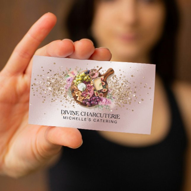 Professional Charcuterie Catering Grazing Board  Business Card (Professional Charcuterie Catering Grazing Board Business Card)