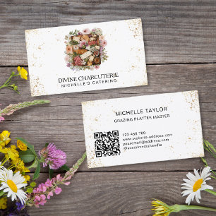 Professional Charcuterie Catering Grazing Board Business Card